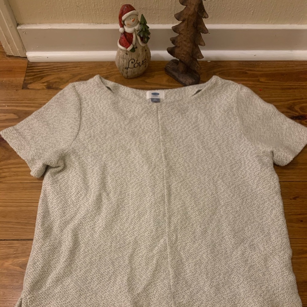 White thick blouse